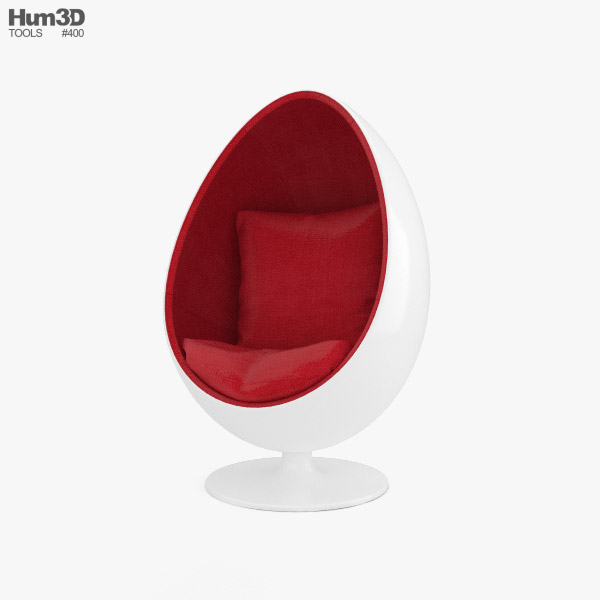 蛋椅 3D模型