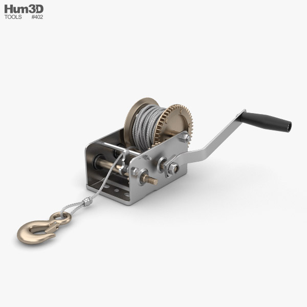 Hand Winch 3D model
