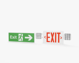 Exit Sign 3D model