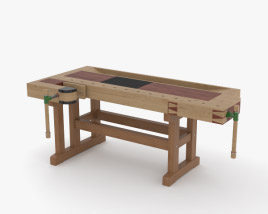 Woodworking Workbench 3D model