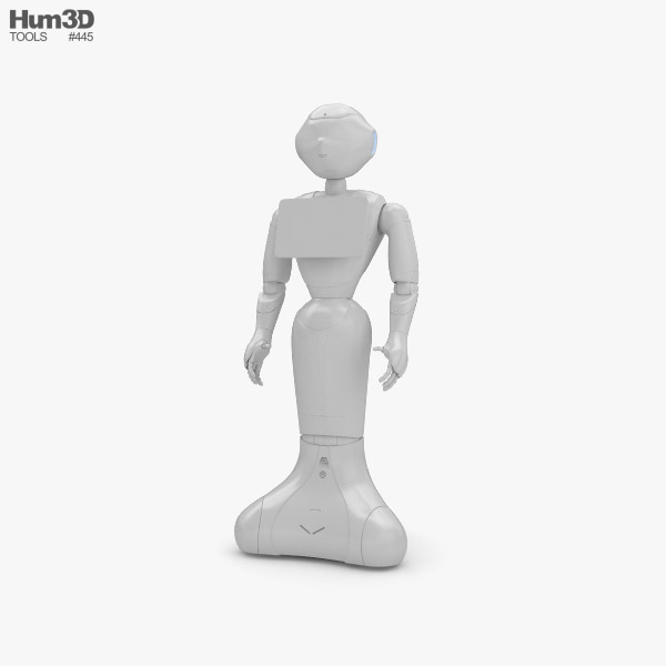 Típico Desgastar Tierra Pepper Robot 3D model - Characters on Hum3D