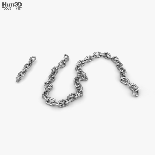Steel Chain 3D model