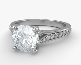 Engagement Diamond Ring 3D model