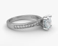 Engagement Diamond Ring 3d model