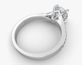 Engagement Diamond Ring 3d model
