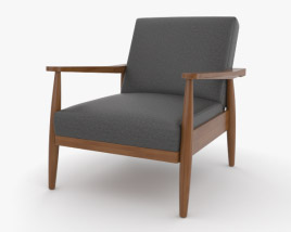 Better Homes and Gardens Flynn Mid-Century Wood Armchair 3D model