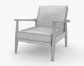 Better Homes and Gardens Flynn Mid-Century Wood Armchair 3d model