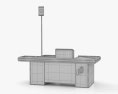 Supermarket Checkout Counter Table 3d model