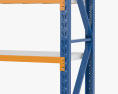 Porta-paletes de armazém Modelo 3d