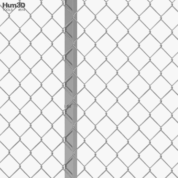 Barbed Wire Fence 3D model Architecture on Hum3D