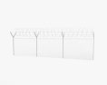 Barbed Wire Fence 3d model
