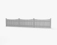 Wooden Fence 3d model