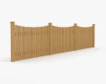 Wooden Fence 3d model