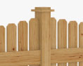 Wooden Fence 3d model