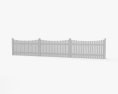 Wooden Fence 3d model