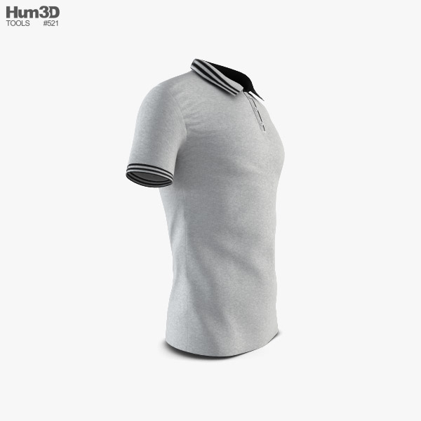 Polo Shirt 3D model - Clothes on Hum3D