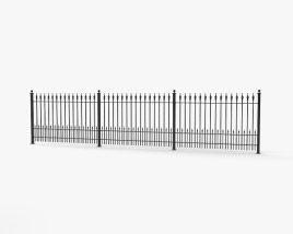 Wrought Iron Fence 3D model