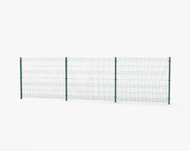 Mesh Panel Fence 3D model