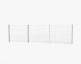 Mesh Panel Fence 3d model