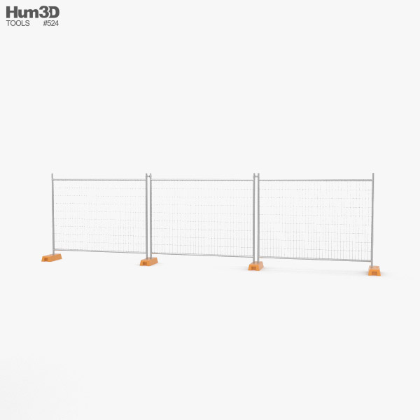 Construction Site Fence 3D model