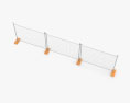 Construction Site Fence 3d model