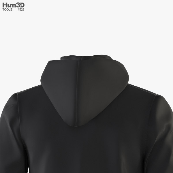 Hoodie 3D model - Clothes on Hum3D