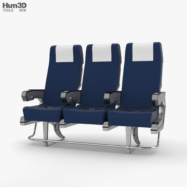 飛行機の座席 3Dモデル
