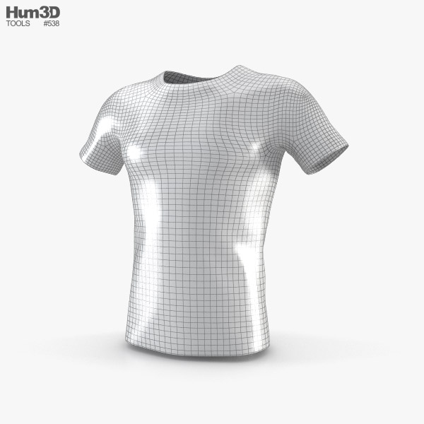 TShirt 3D model Clothes on Hum3D