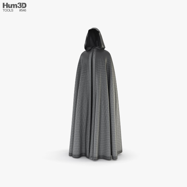 Cloak 3D model - Clothes on Hum3D