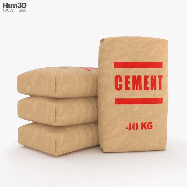 Cement Bag 3D model