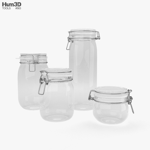 Glass Jar 3D model