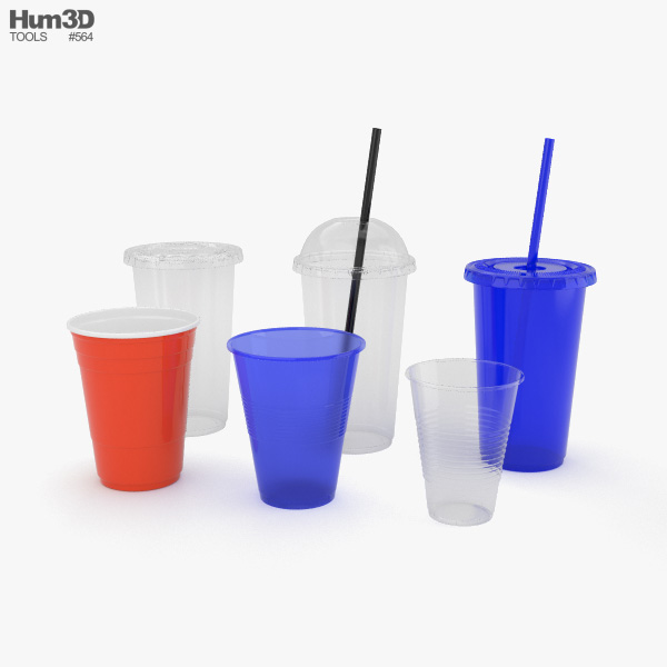 塑料杯 3D模型