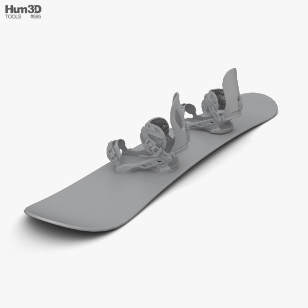 maak een foto onderwerpen karbonade Snowboard 3D model - Life and Leisure on Hum3D