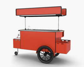 食品车 3D模型