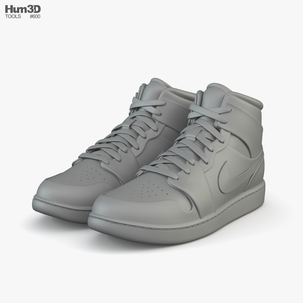 Nike Jordan 1 3D model - Clothes on Hum3D