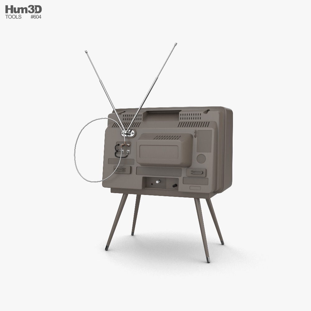Retro-Fernseher 3D-Modell