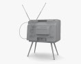 Ретро телевізор 3D модель