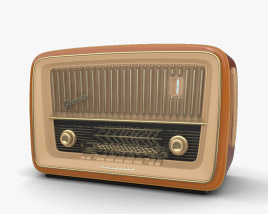 Rádio Retro Modelo 3d