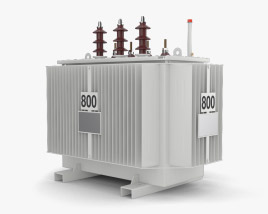 Transformador de potencia Modelo 3D