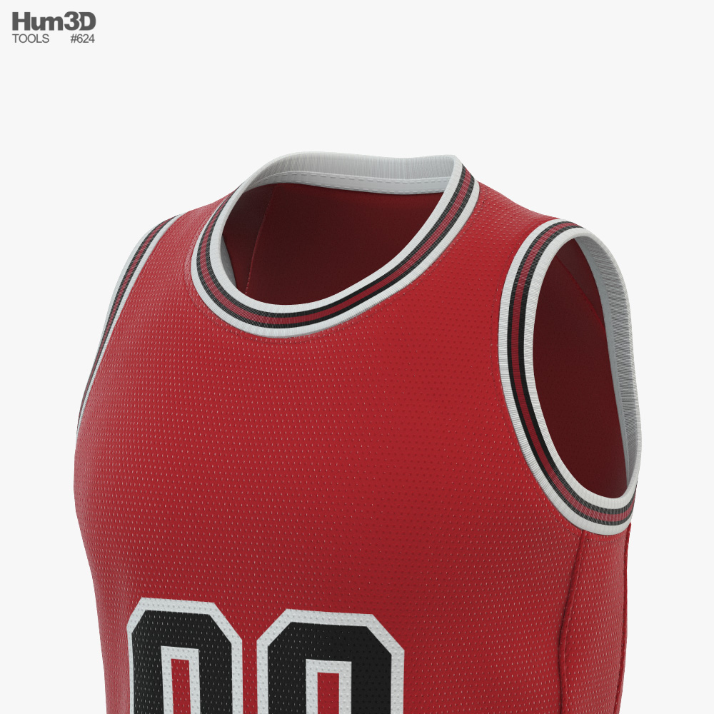Basketball Jersey 3D model - Clothes on Hum3D