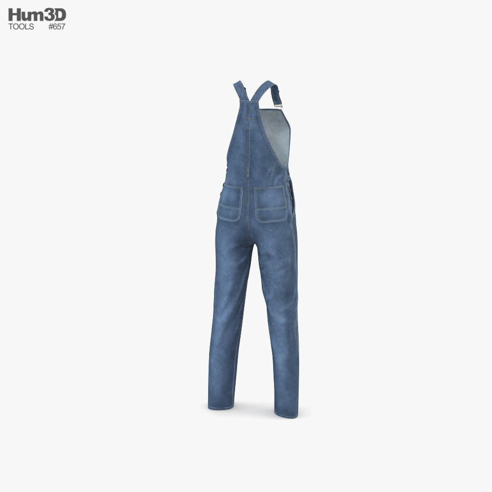 Women’s Jeans Overall 3d model