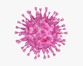 Vírus Herpes Modelo 3d