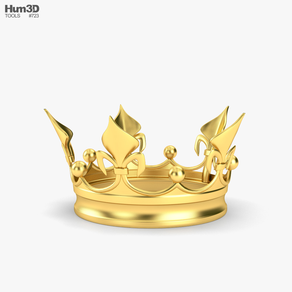 Coroa de ouro Modelo 3d