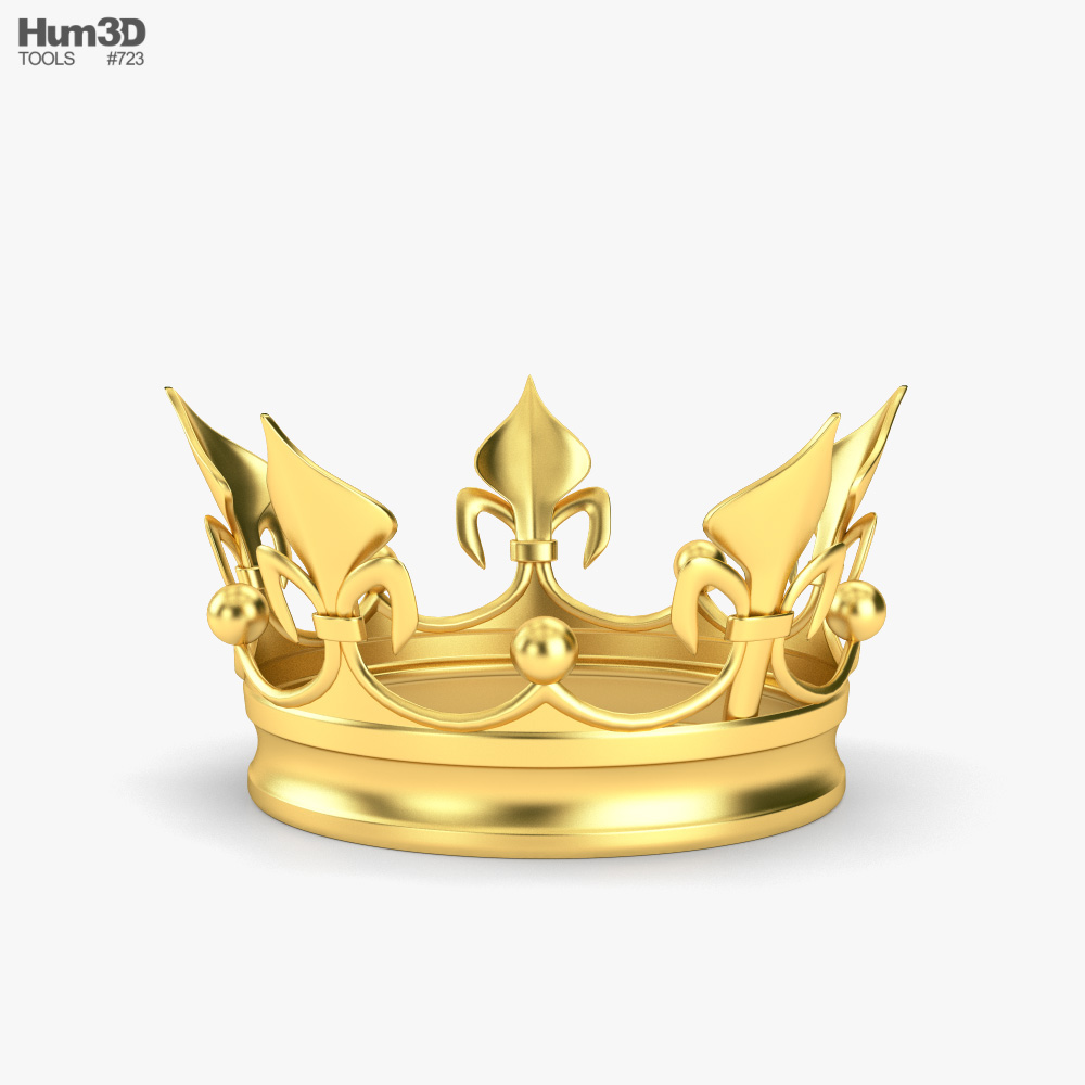 Goldene Krone 3D-Modell