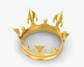 황금 왕관 3D 모델 