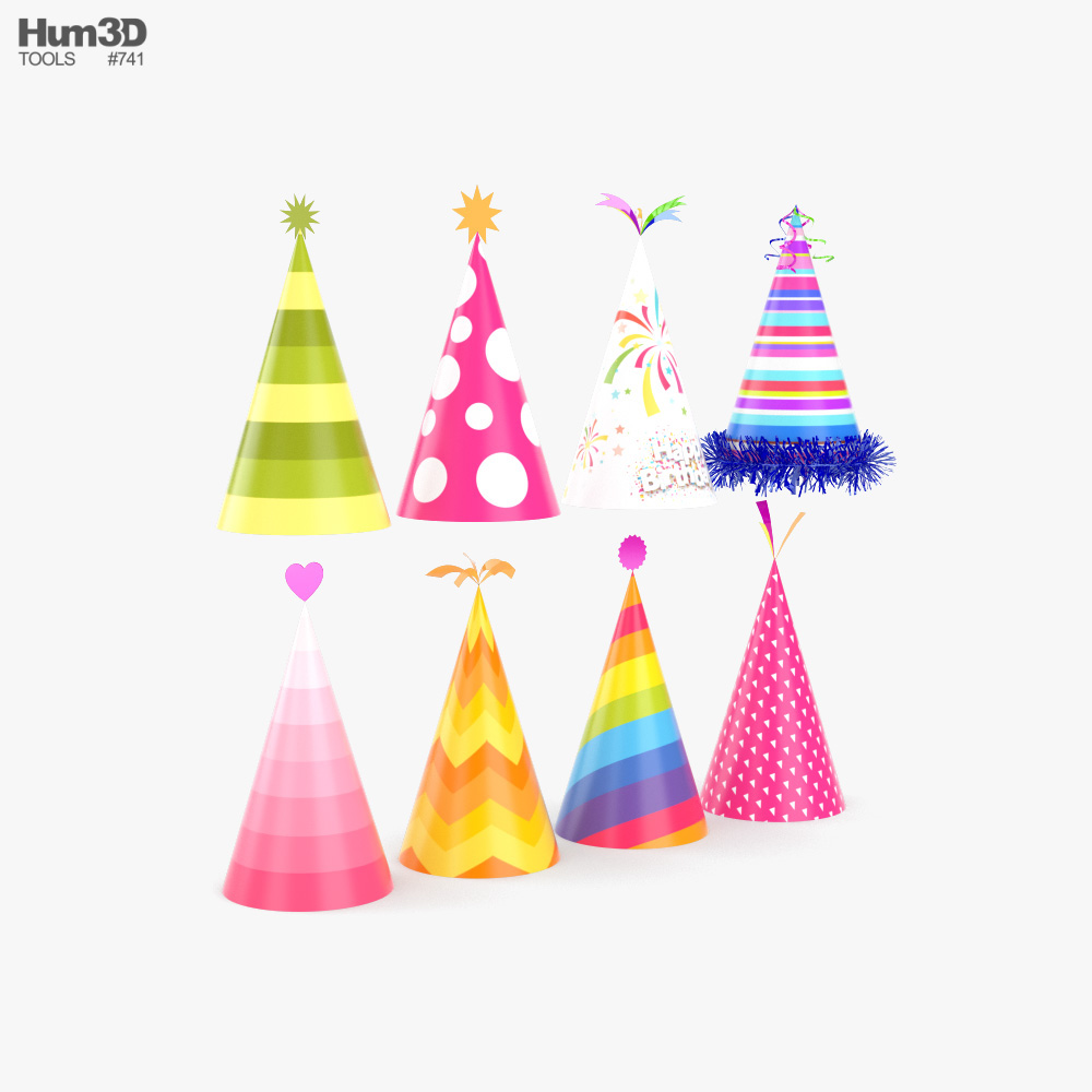 Party Hat 3D model - Clothes on Hum3D