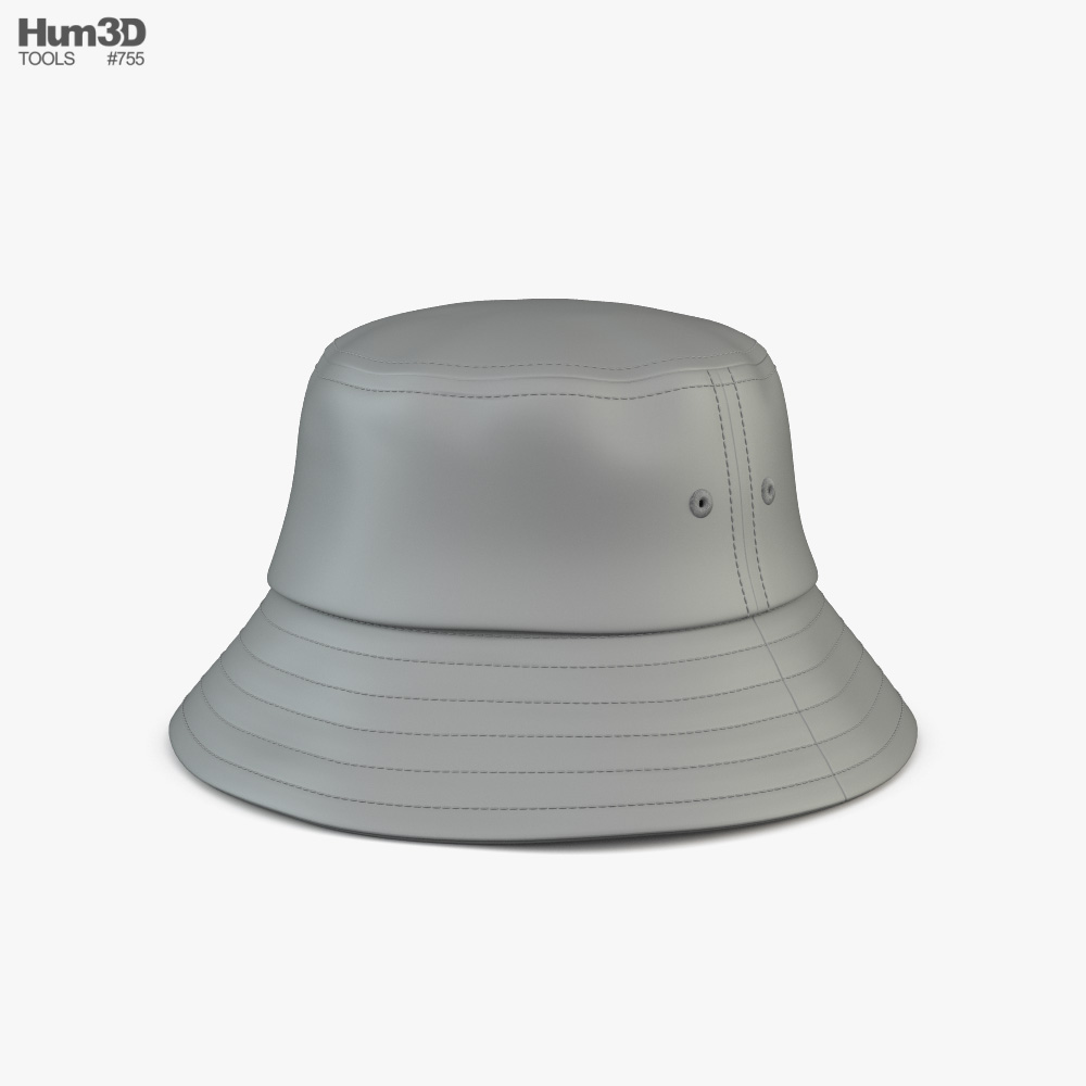 Bucket Hat 3D model Clothes on Hum3D