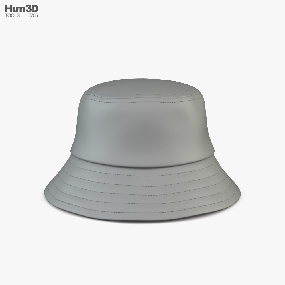 Bucket Hat 3D model Clothes on Hum3D