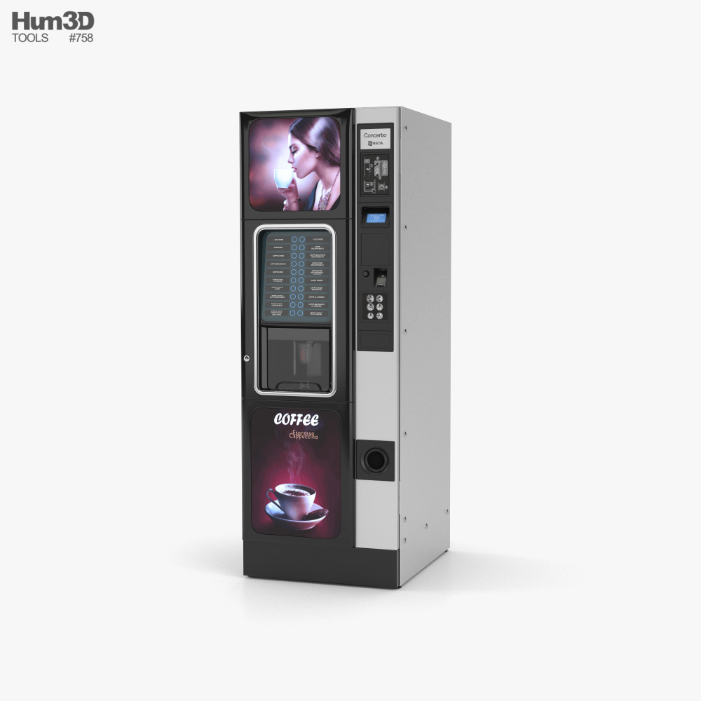 Distributeur automatique de café Modèle 3D