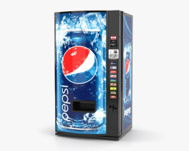 콜드 소다 자판기 3D 모델 
